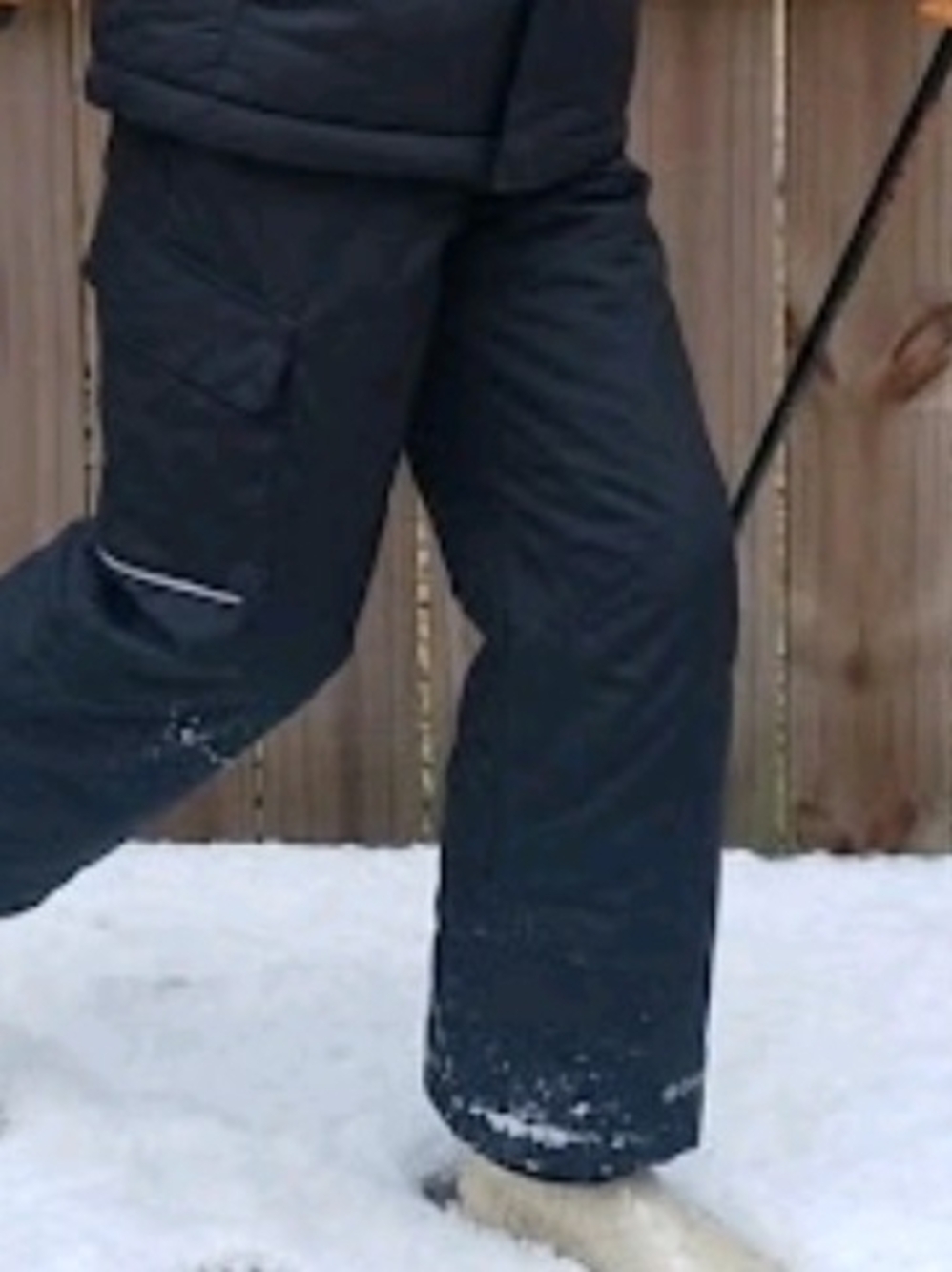 Columbia Bugaboo Youth Unisex Kids Black Waterproof Insulated Snow Pants Ski...